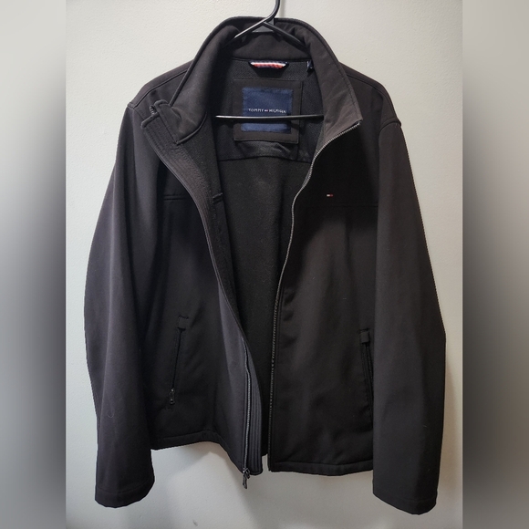 Tommy Hilfiger Men's Active Soft Shell Jacket, Size L, Black - Picture 3 of 16